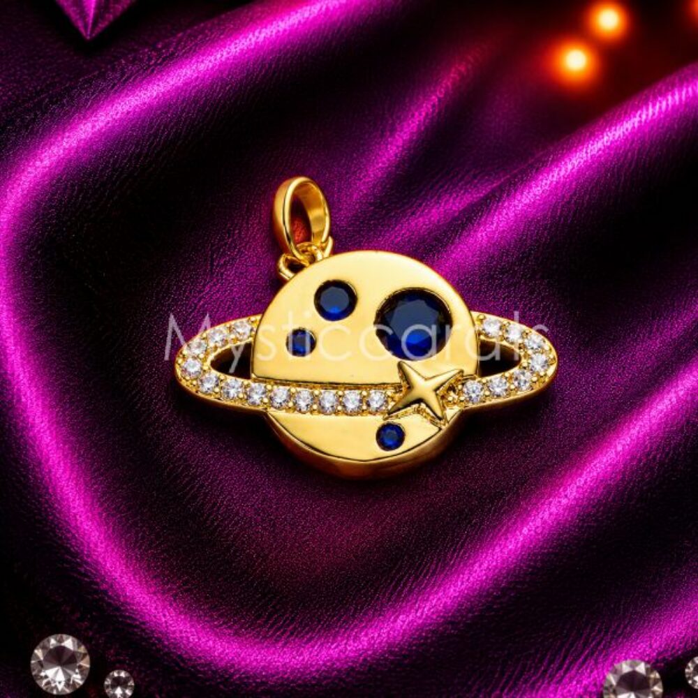 925 Sterling Silver Space Charm