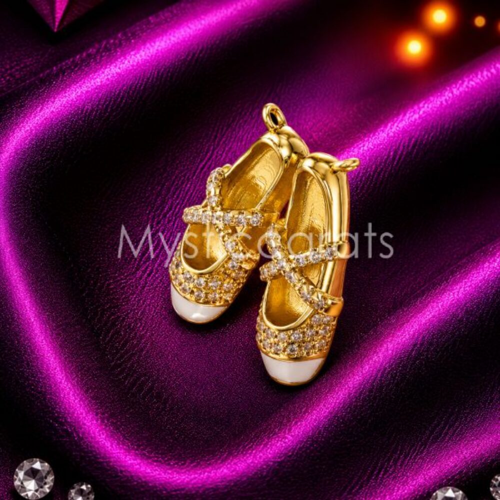 925 Sterling Silver Ballet Shoes Pendant