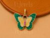 925 Sterling Silver Malachite Butterfly Pendant