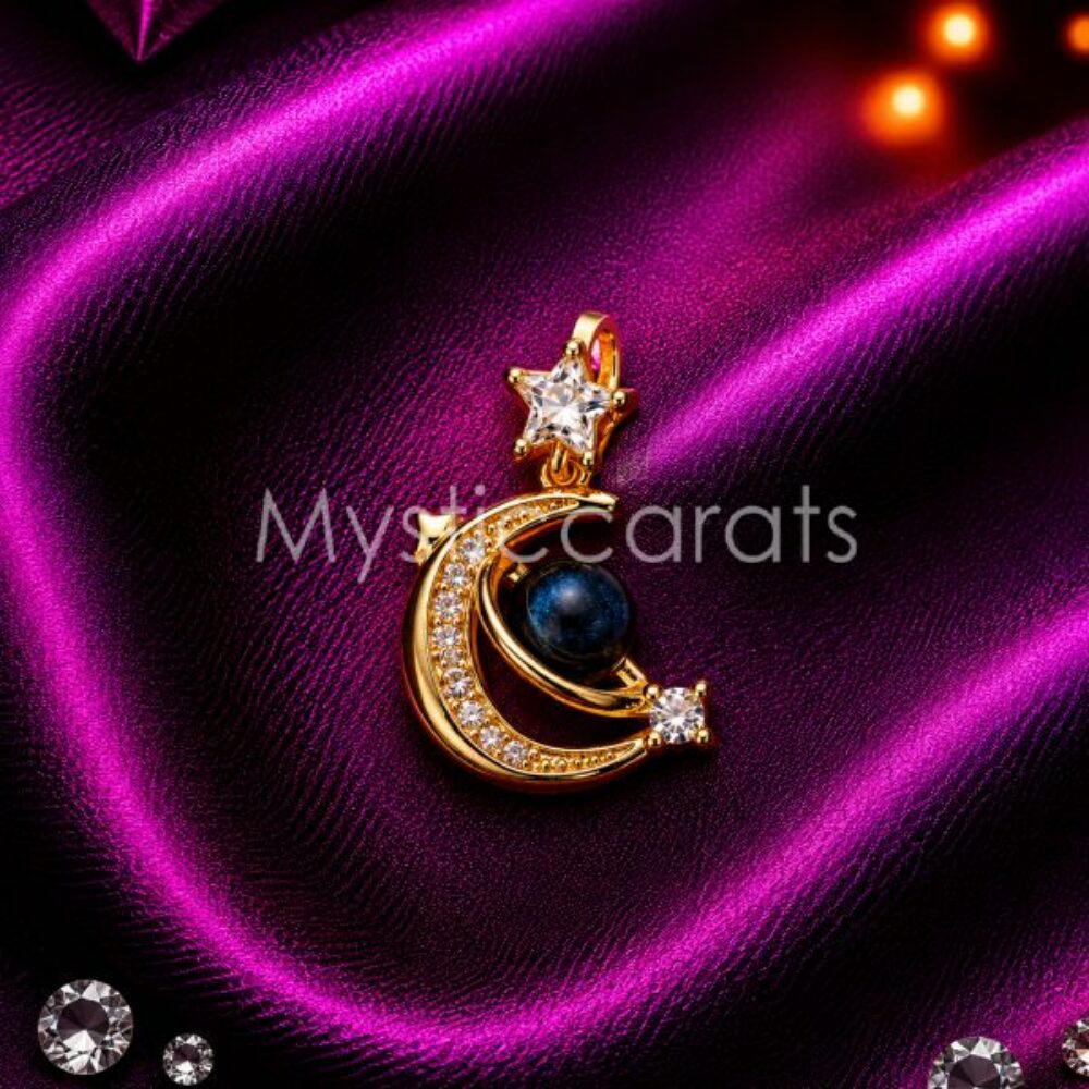 925 Sterling Silver Crescent Moon Pendant