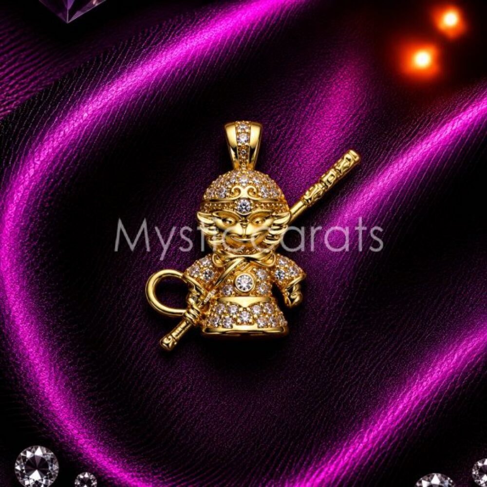 925 Sterling Silver Monkey Pendant