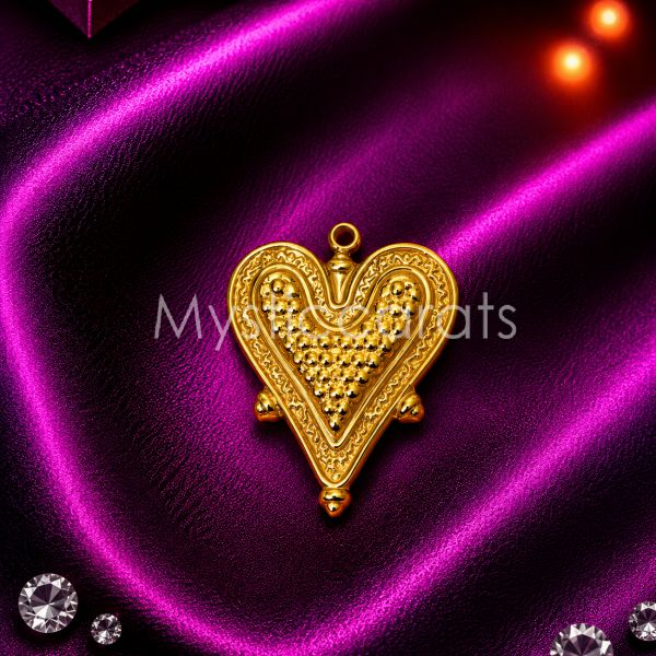 925 Sterling Silver Sacred Heart Pendant