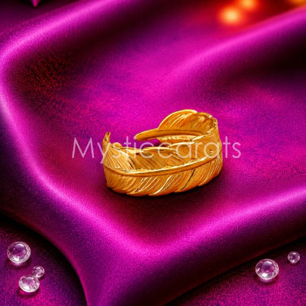 925 Sterling Silver Leaf Ring - Image 3