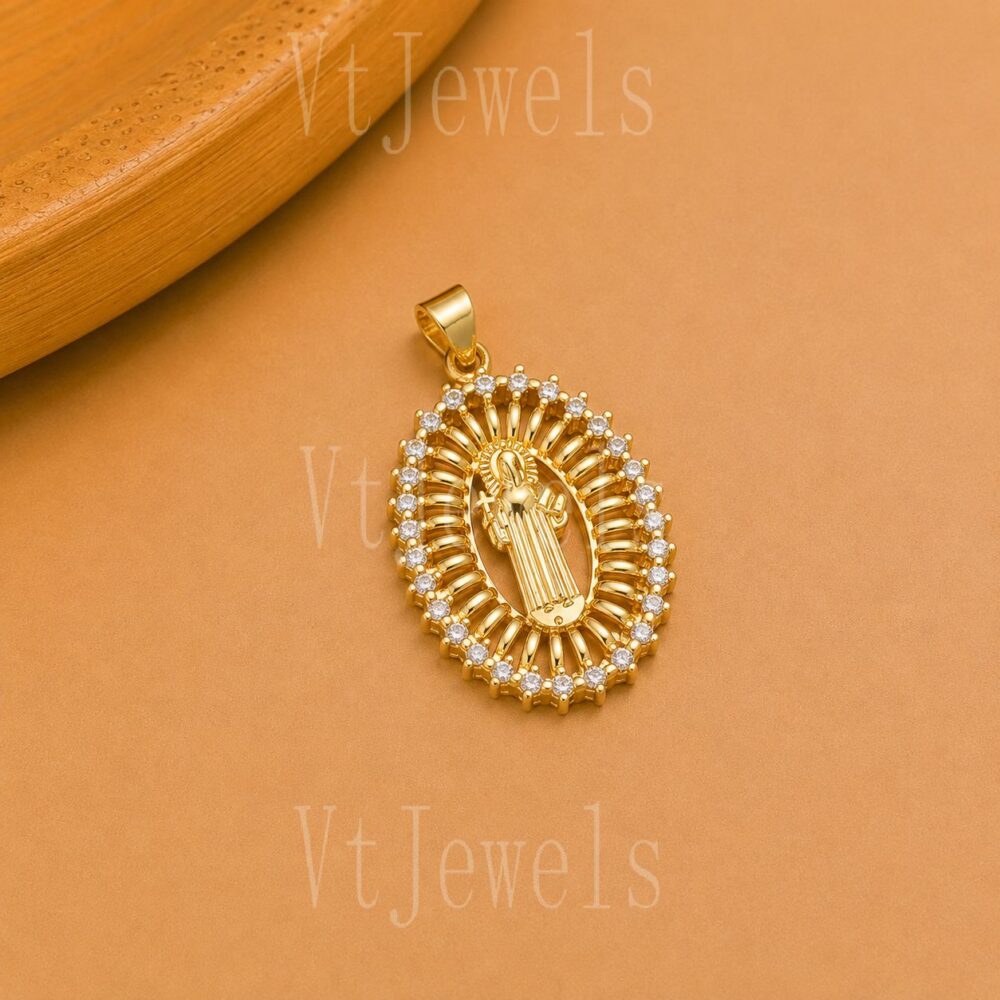 925 Sterling Silver Virgin Mary Pendant
