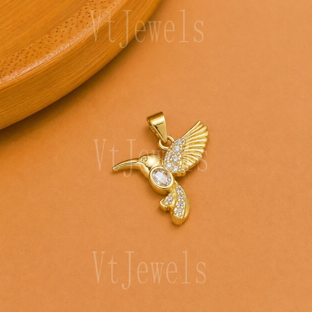 925 Sterling Silver Hummingbird Pendant