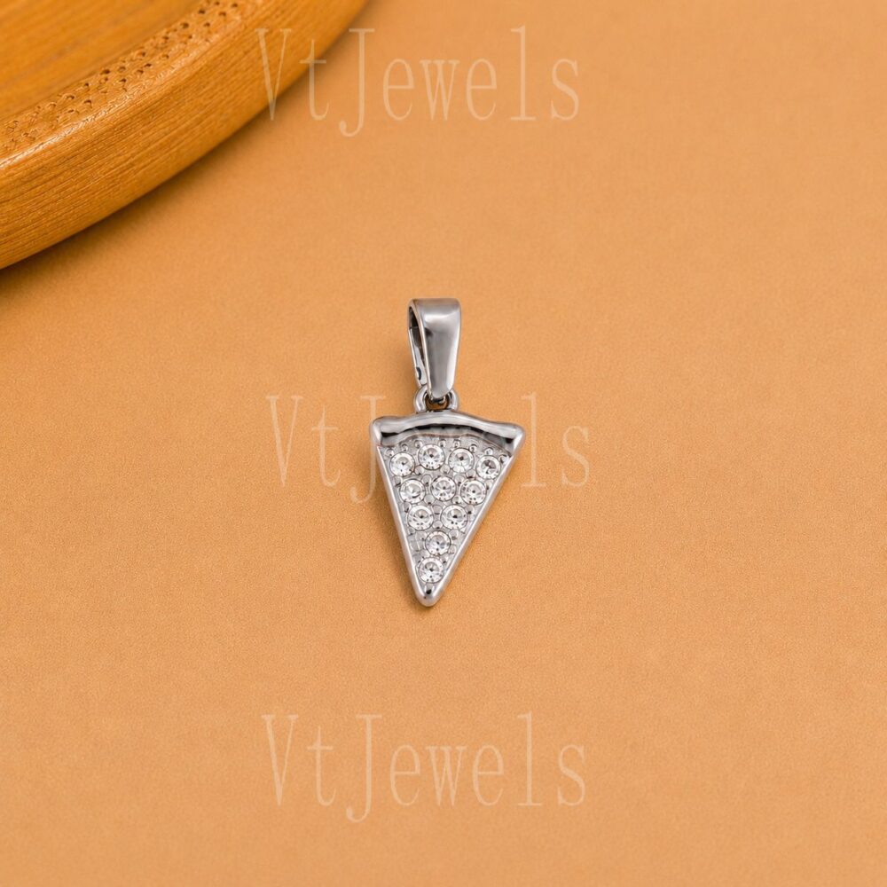 925 Sterling Silver Triangle Pendant