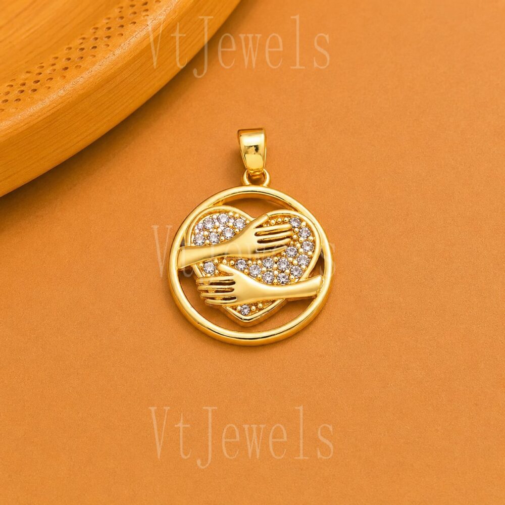 925 Sterling Silver Helping Hands Pendant