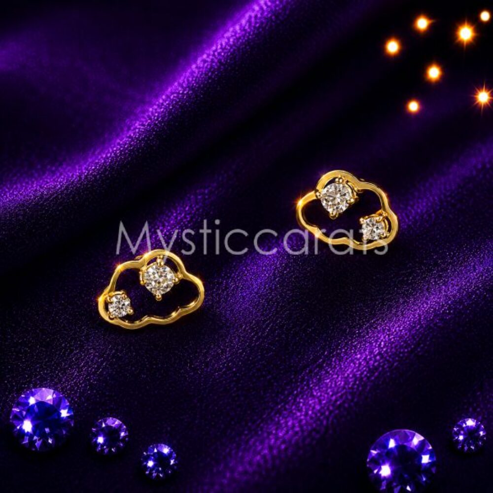 925 sterling silver Cloud Stud Earrings