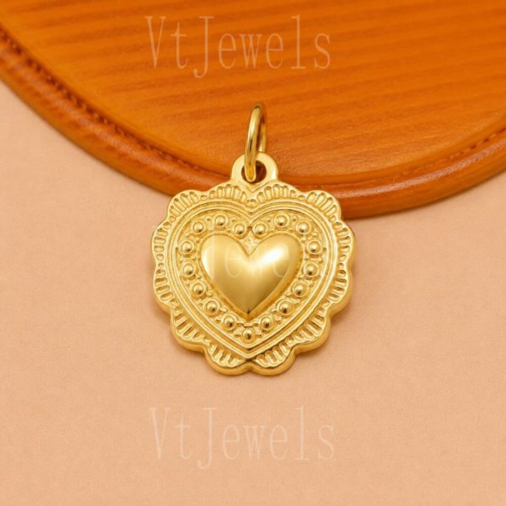 925 Sterling Silver Sacred Heart Pendant
