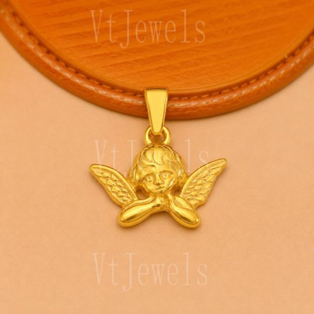 925 Sterling Silver Cherub Angel Pendant