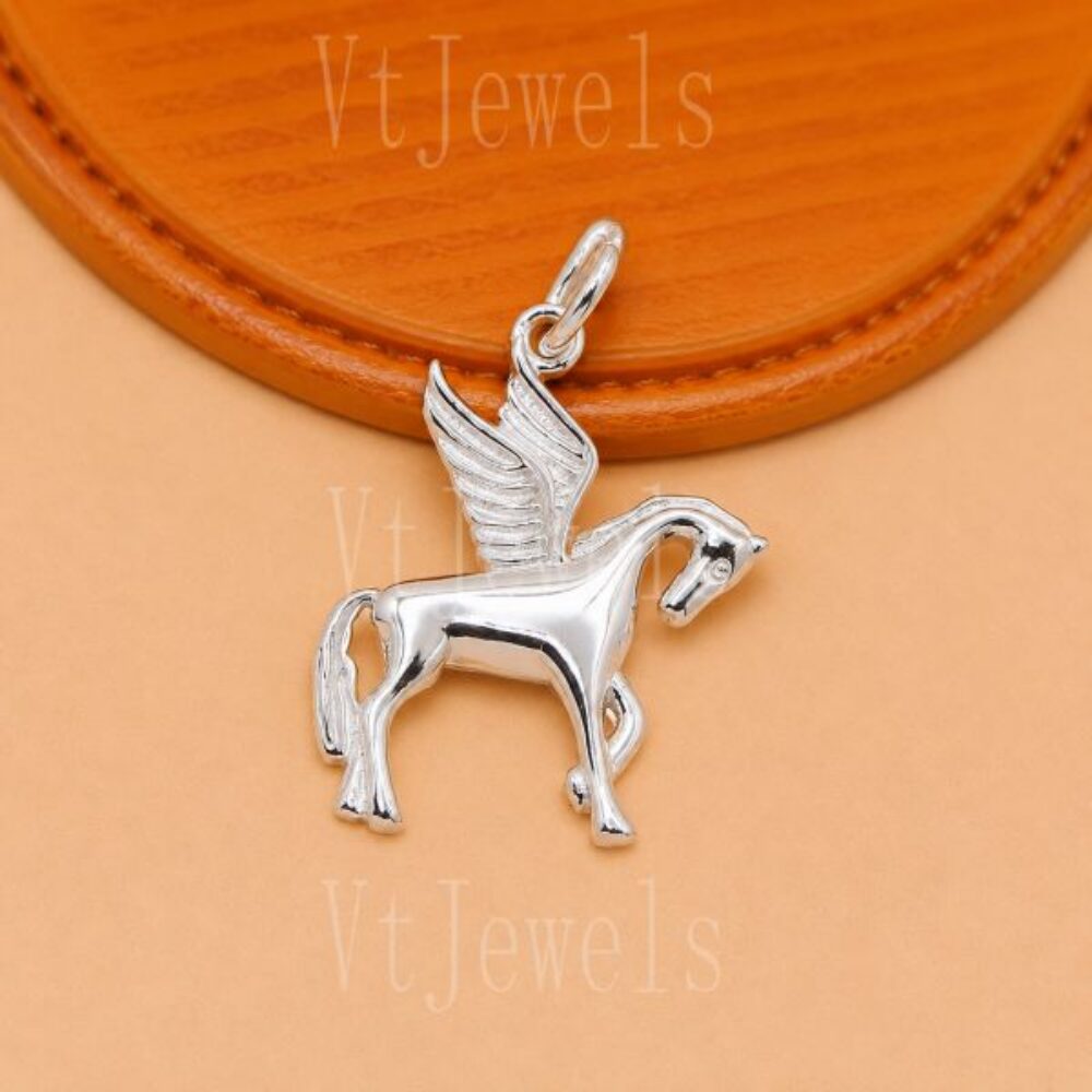 925 Sterling Silver Pegasus Pendant