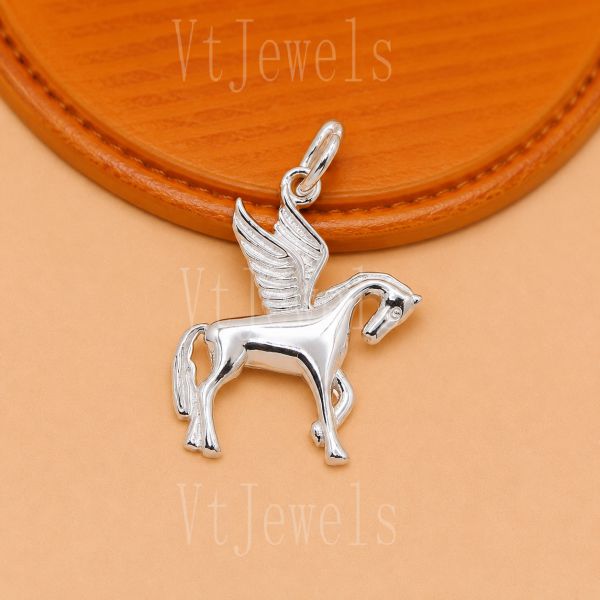 925 Sterling Silver Pegasus Pendant