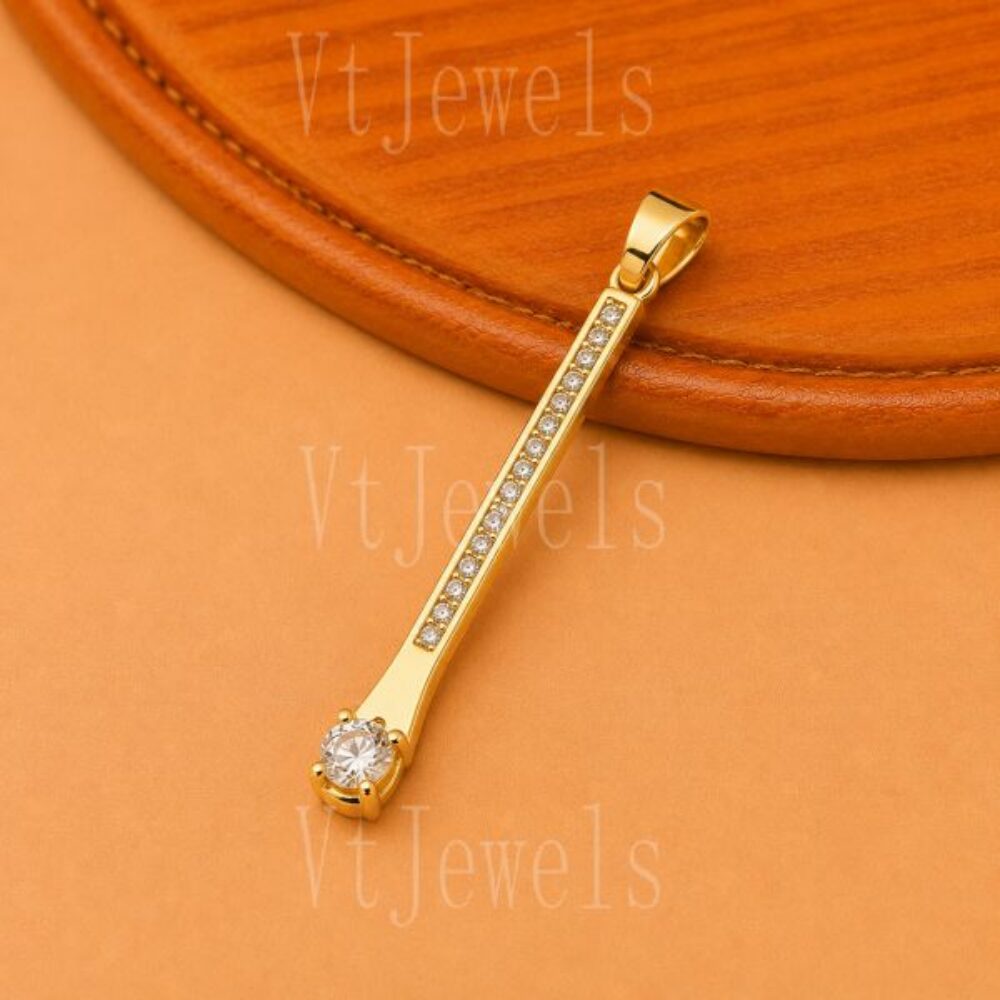 925 Sterling Silver Bar Pendant