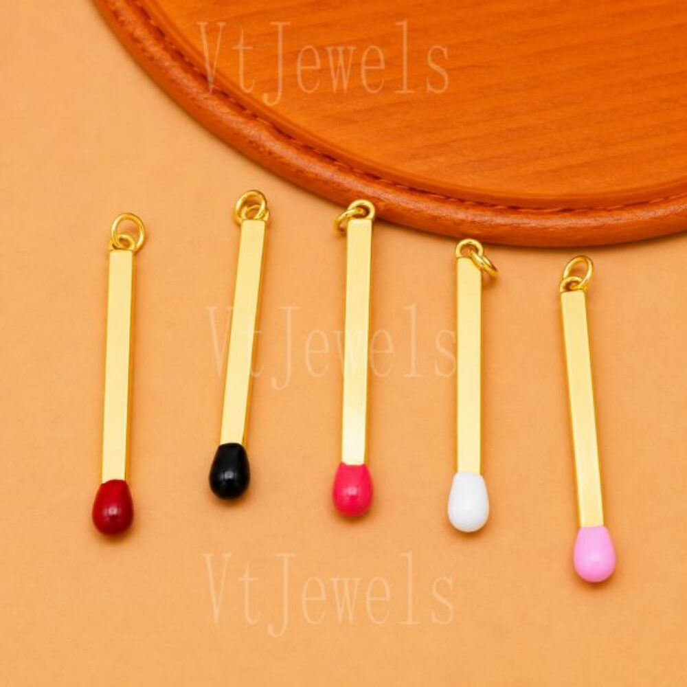 925 Sterling Silver Matchstick Pendant