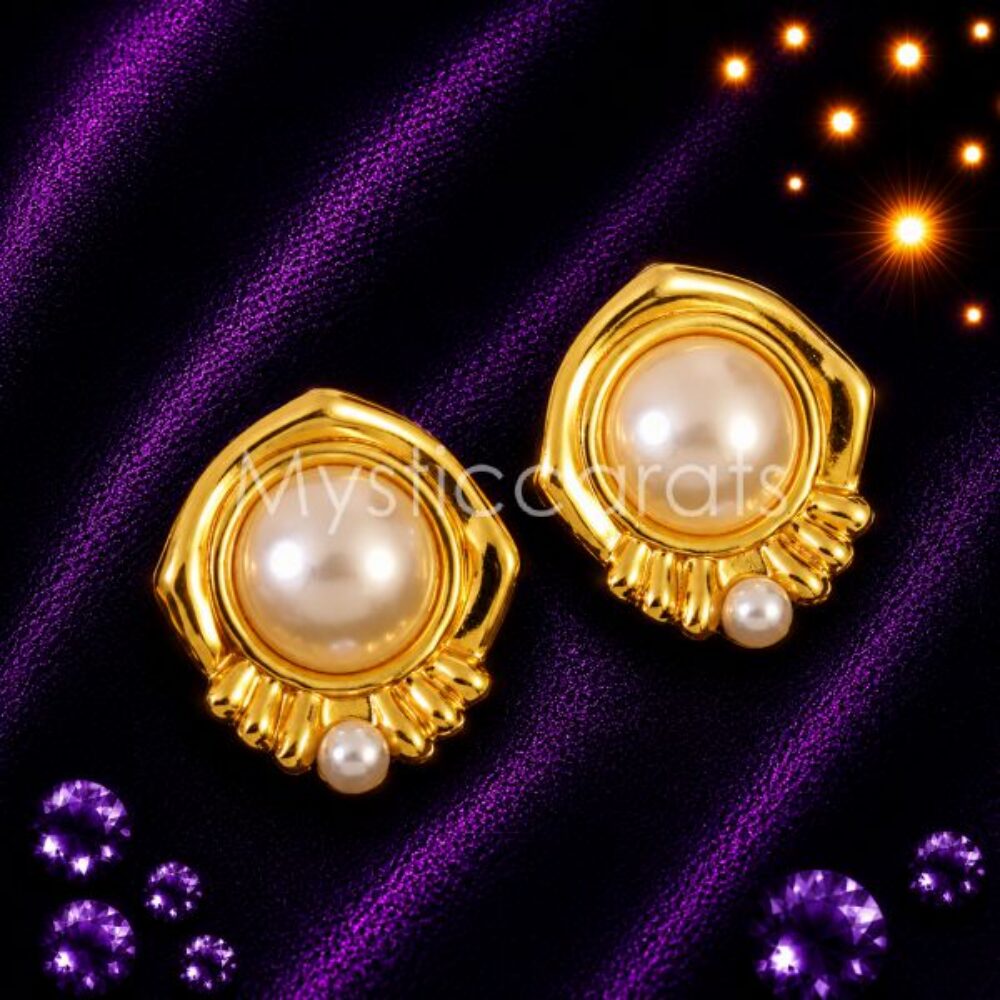 925 sterling silver Pearl Stud Earring