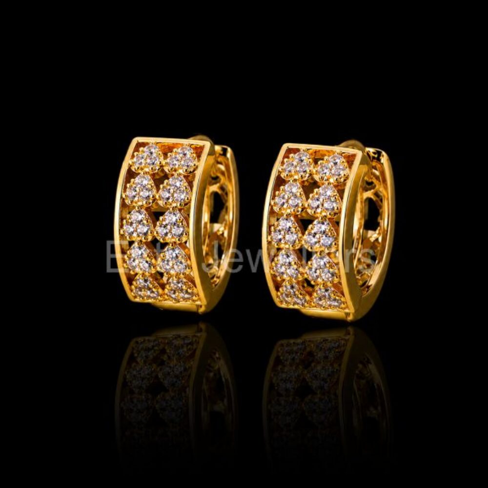 Gold Huggie Hoop Earrings