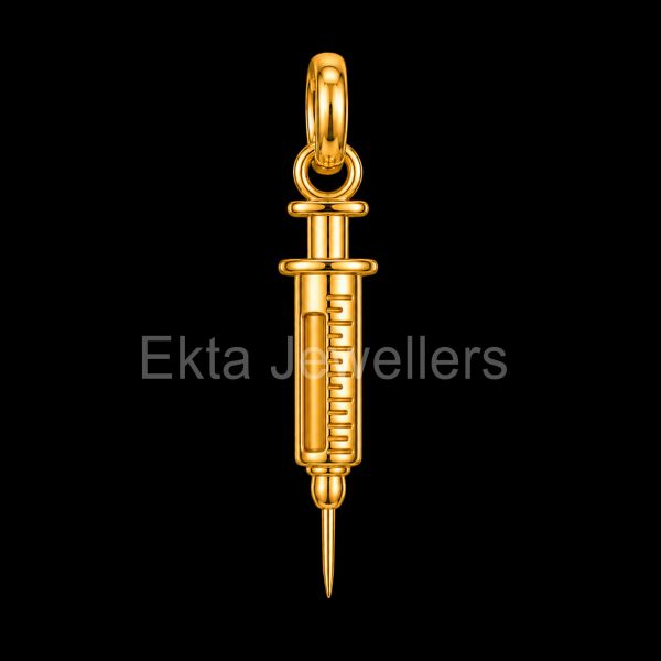 Syringe 925 Sterling Silver Pendant
