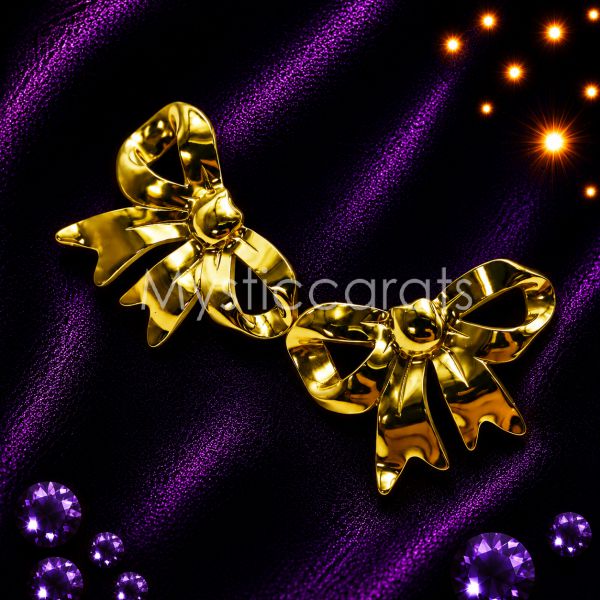 925 sterling silver Bow Stud Earrings