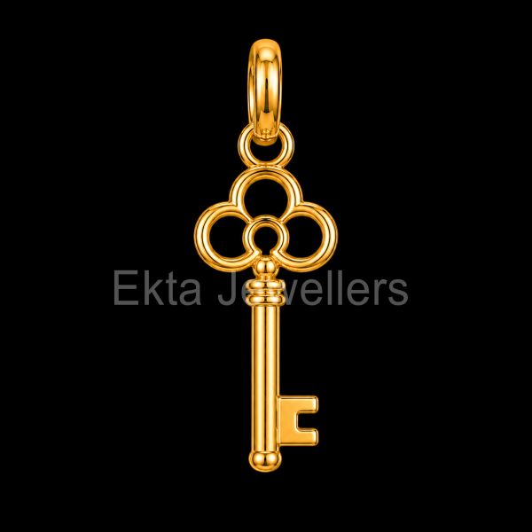 Vintage Skeleton Key 925 Sterling Silver Pendant