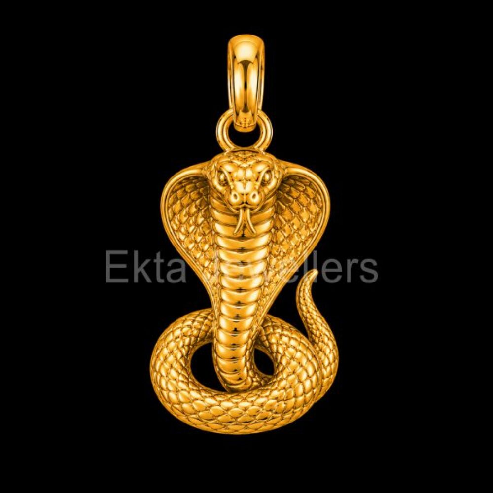 King Cobra Snake 925 Sterling Silver Pendant