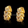 Gold Heart Huggie Earrings