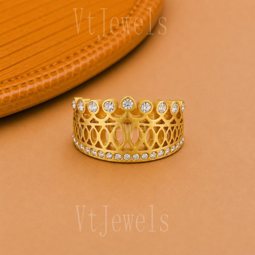 925 Sterling Silver Crown Ring