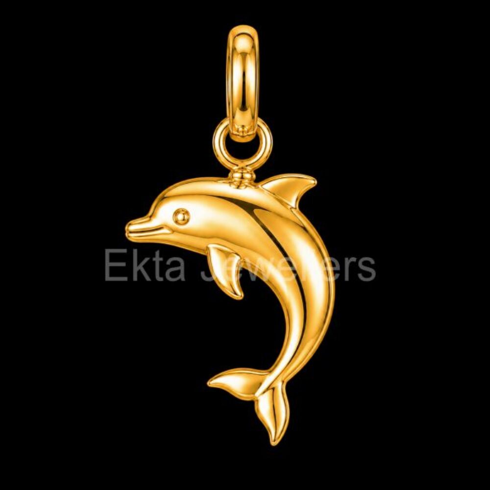 Playful Dolphin 925 Sterling Silver Pendant