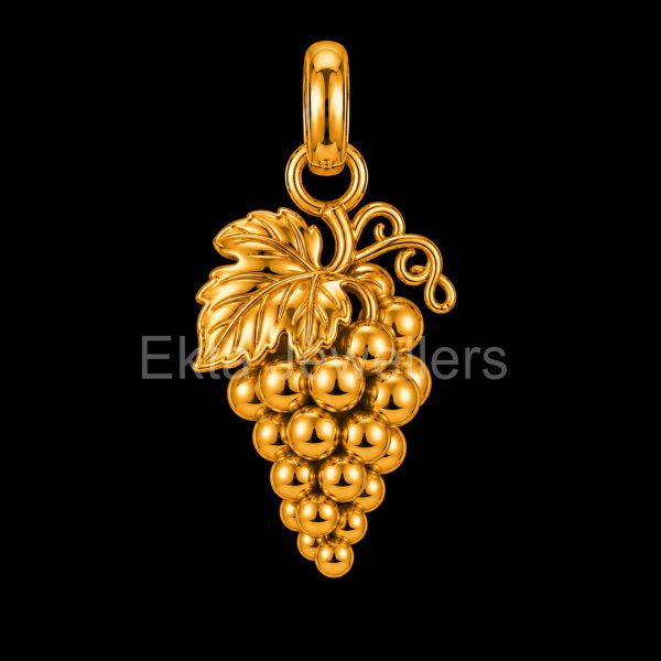 Grapes Cluster 925 Sterling Silver Pendant