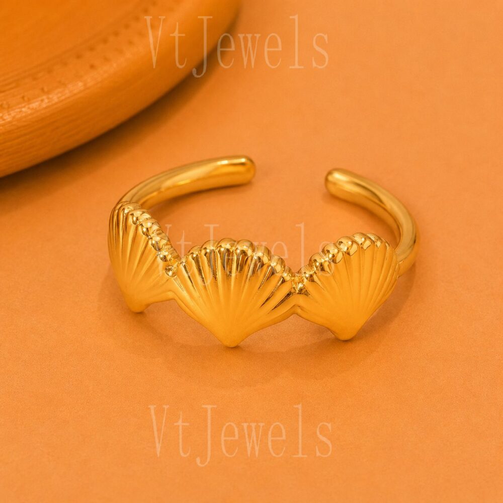 925 Sterling Silver Seashell Ring