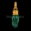 Malachite Mano Figa Hand Pendant 925 Sterling Silver