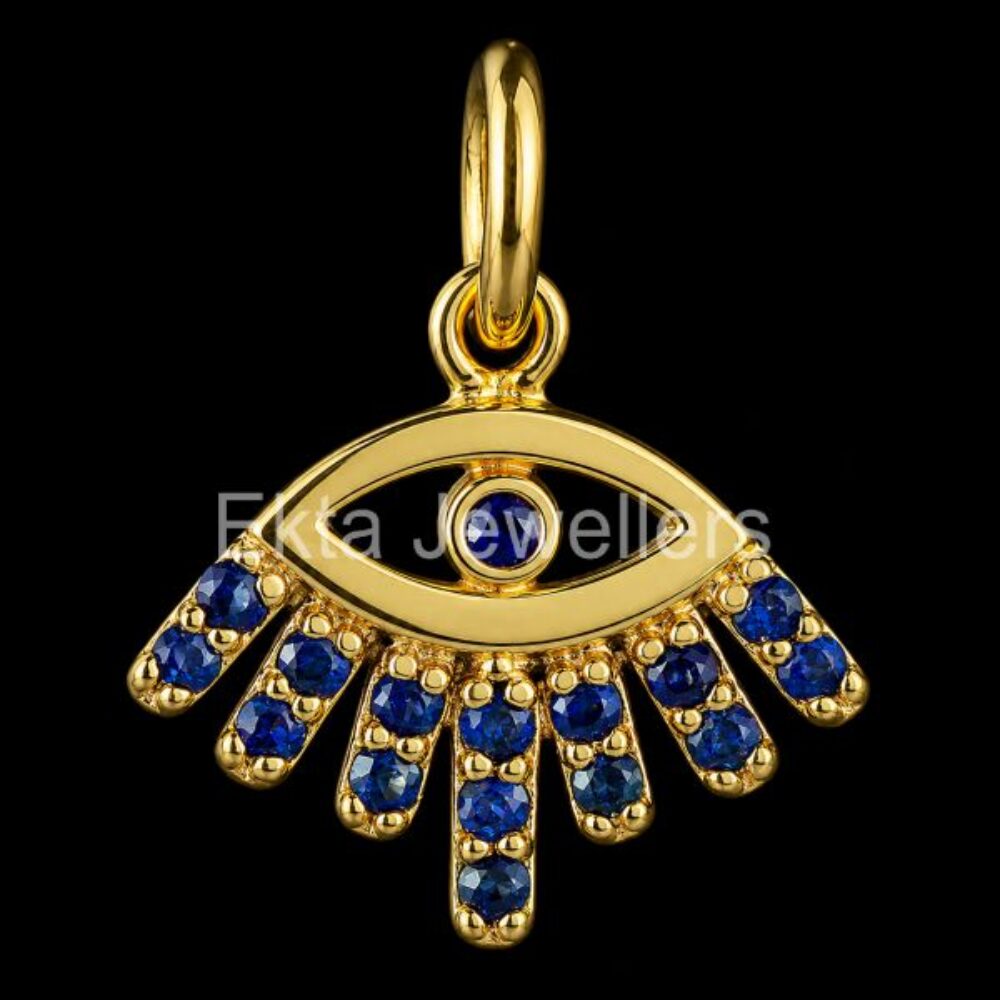 925 Sterling Silver Evil Eye Pendant