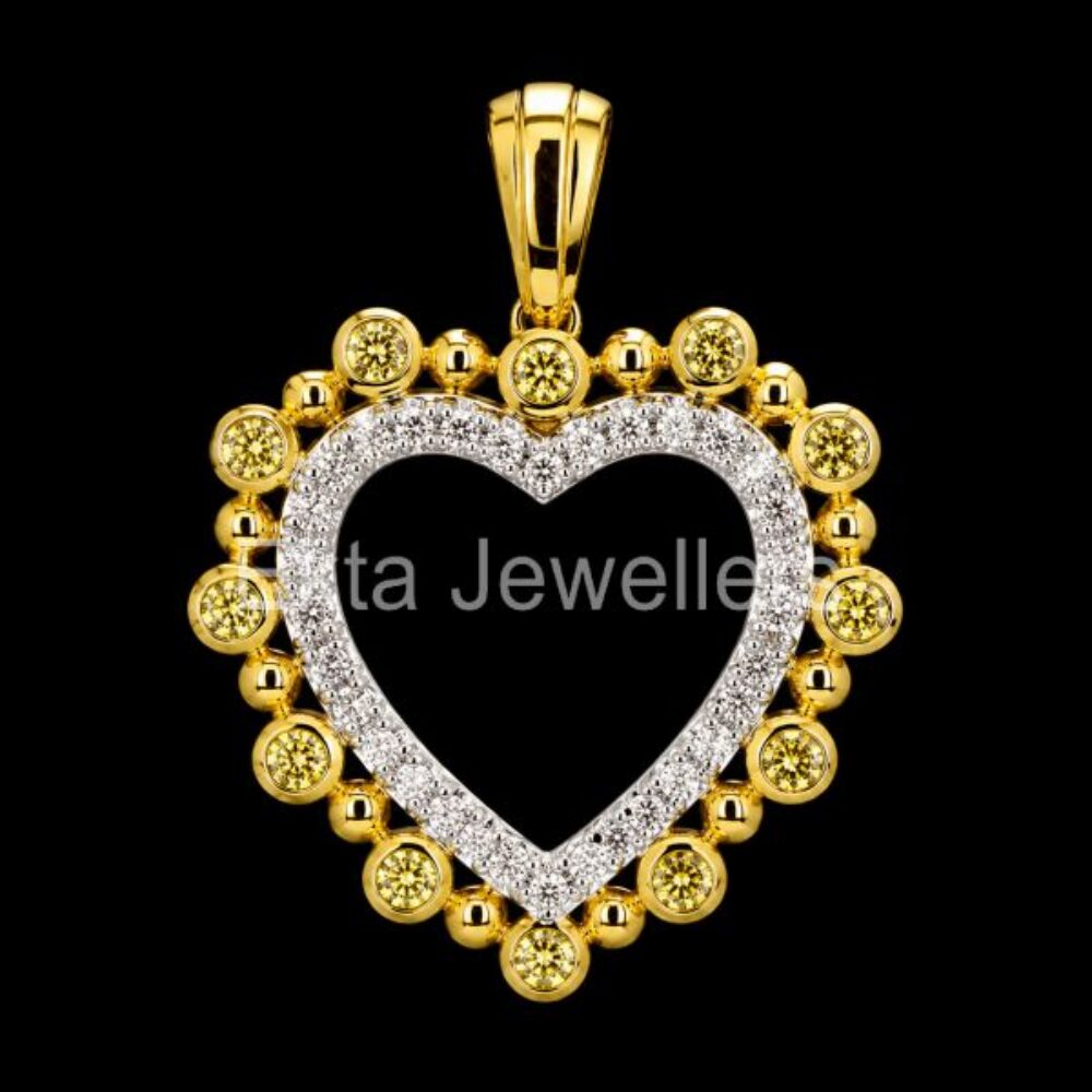 925 Sterling Silver Open Heart Pendant