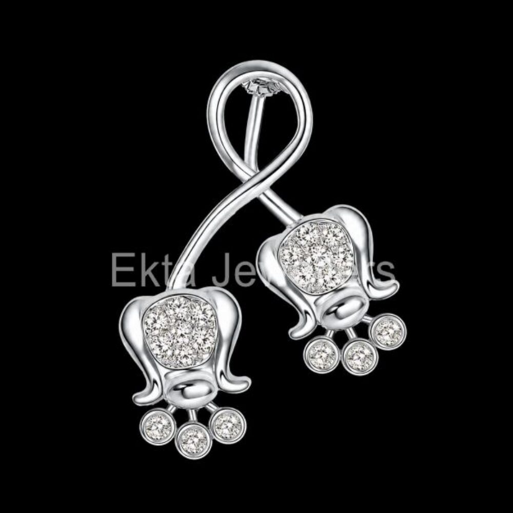 925 Sterling Silver Baby Footprint Pendant