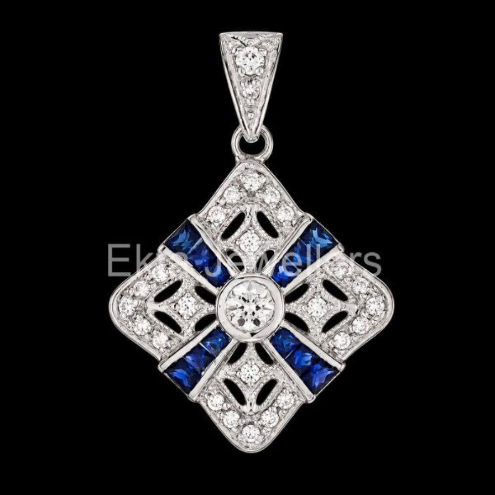 925 Sterling Silver Vintage Cross Pendant