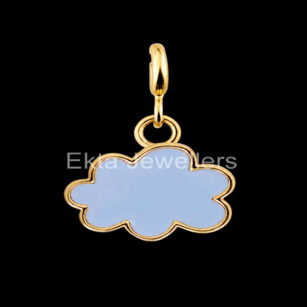 925 Sterling Silver Blue Cloud Pendant