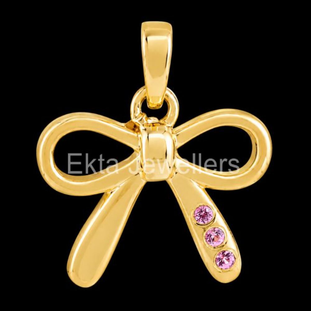 925 Sterling Silver Bow Pendant