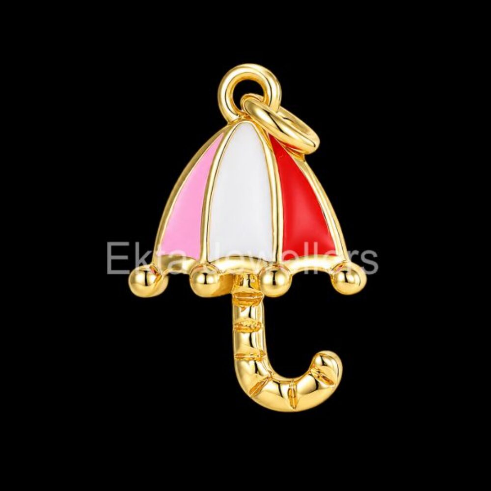 925 Sterling Silver Umbrella Pendant