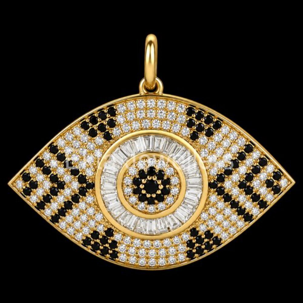 925 Sterling Silver Evil Eye Pendant