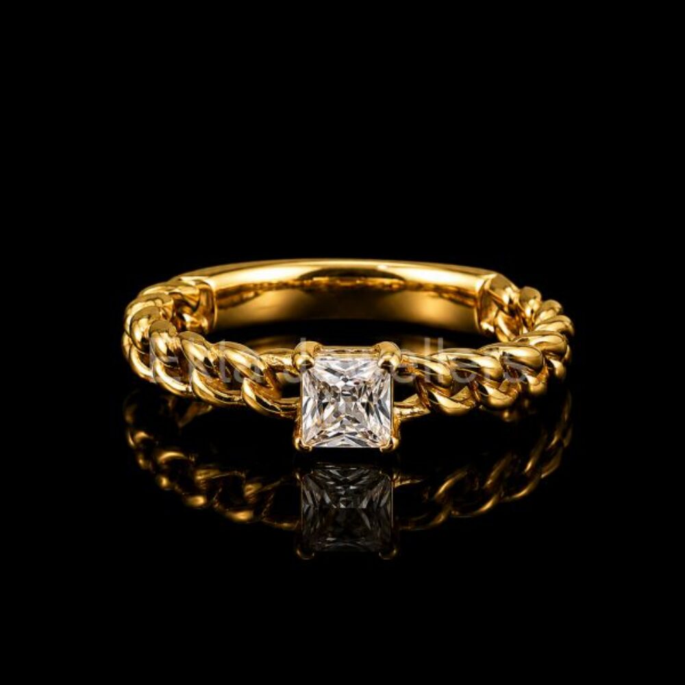 925 Sterling Silver Twisted Rope Band Ring