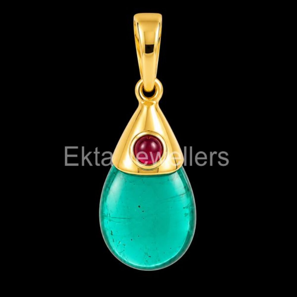 925 Sterling Silver Turquoise Teardrop Pendant