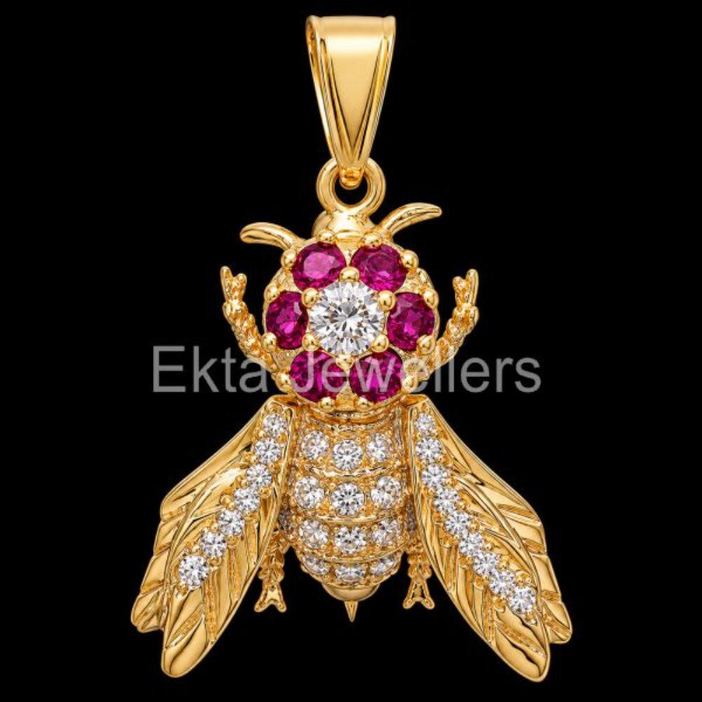 925 Sterling Silver Honey Bee Pendant