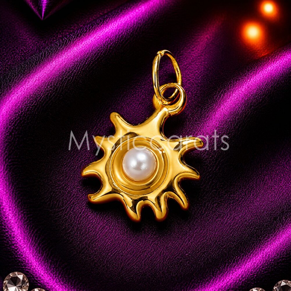 925 Sterling Silver Sun Pearl Pendant
