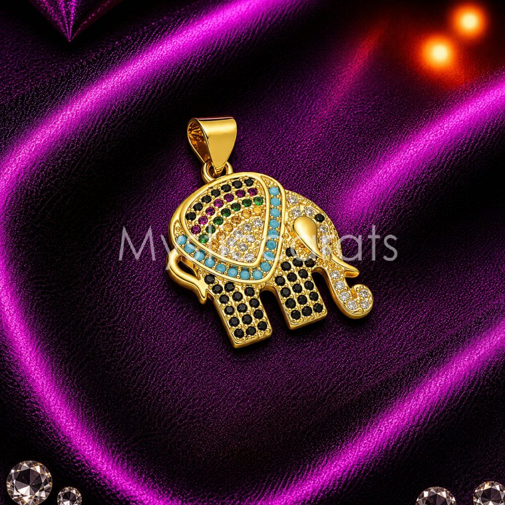 925 Sterling Silver Elephant Pendant