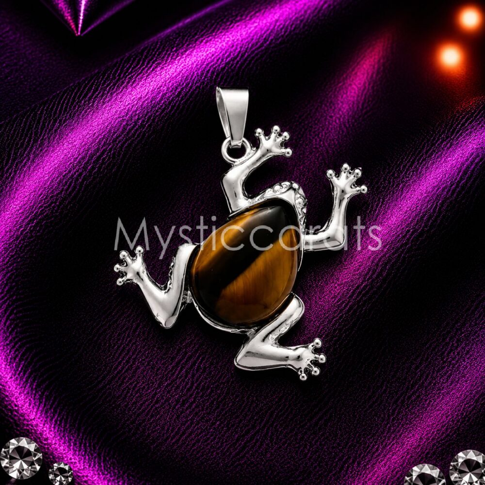 925 Sterling Silver Frog Pendant