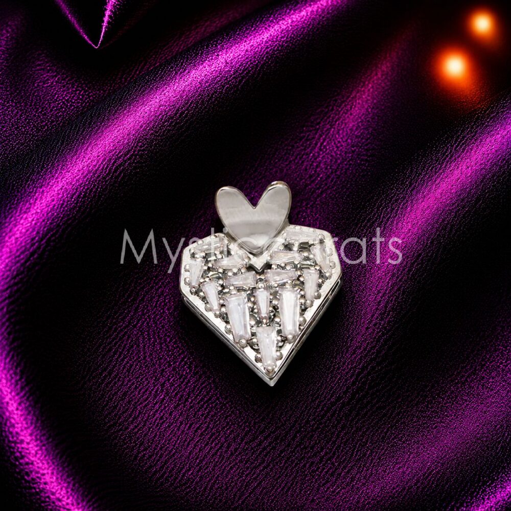925 Sterling Silver Sacred Heart Pendant