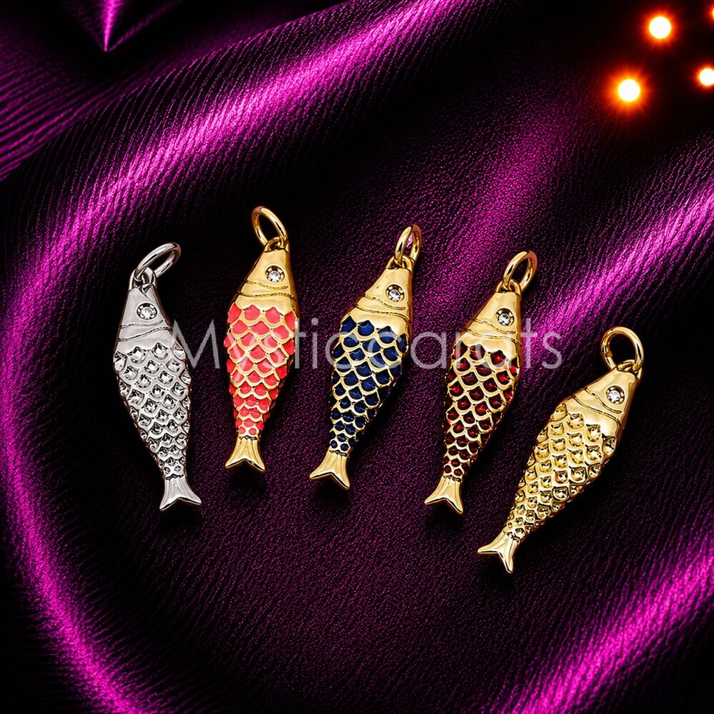 925 Sterling Silver Fish Pendant