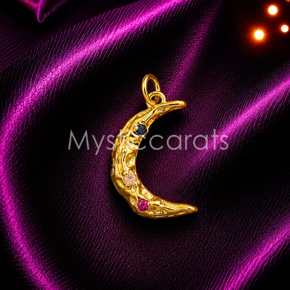 925 Sterling Silver Crescent Moon Pendant