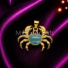 925 Sterling Silver Crab Pendant
