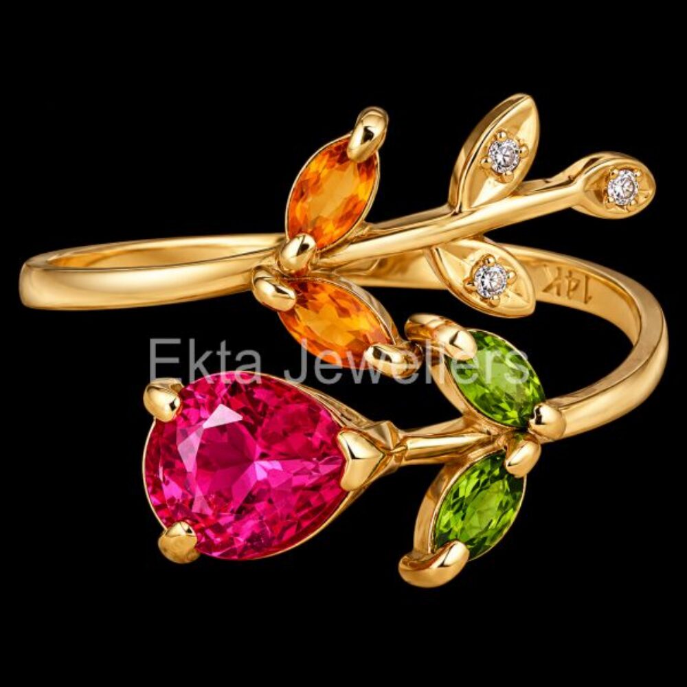 925 Sterling Silver Floral Ring