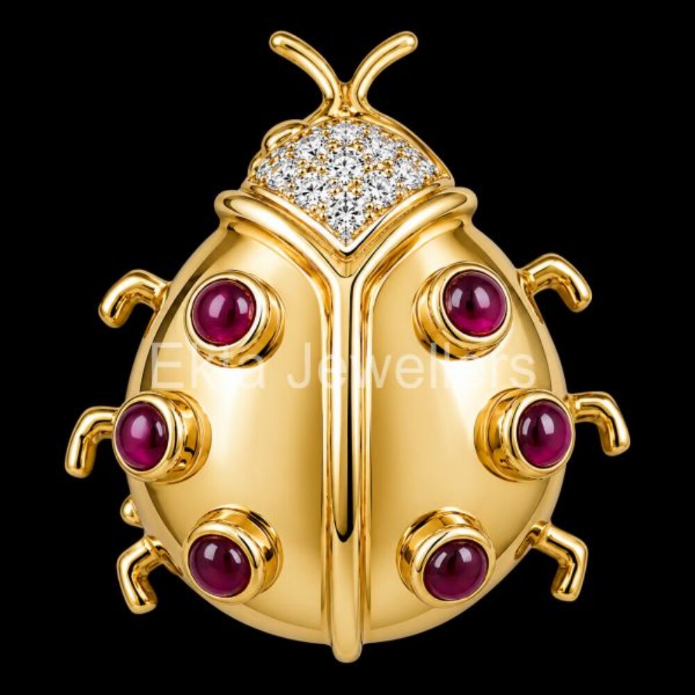 925 Sterling Silver Ladybug Ring
